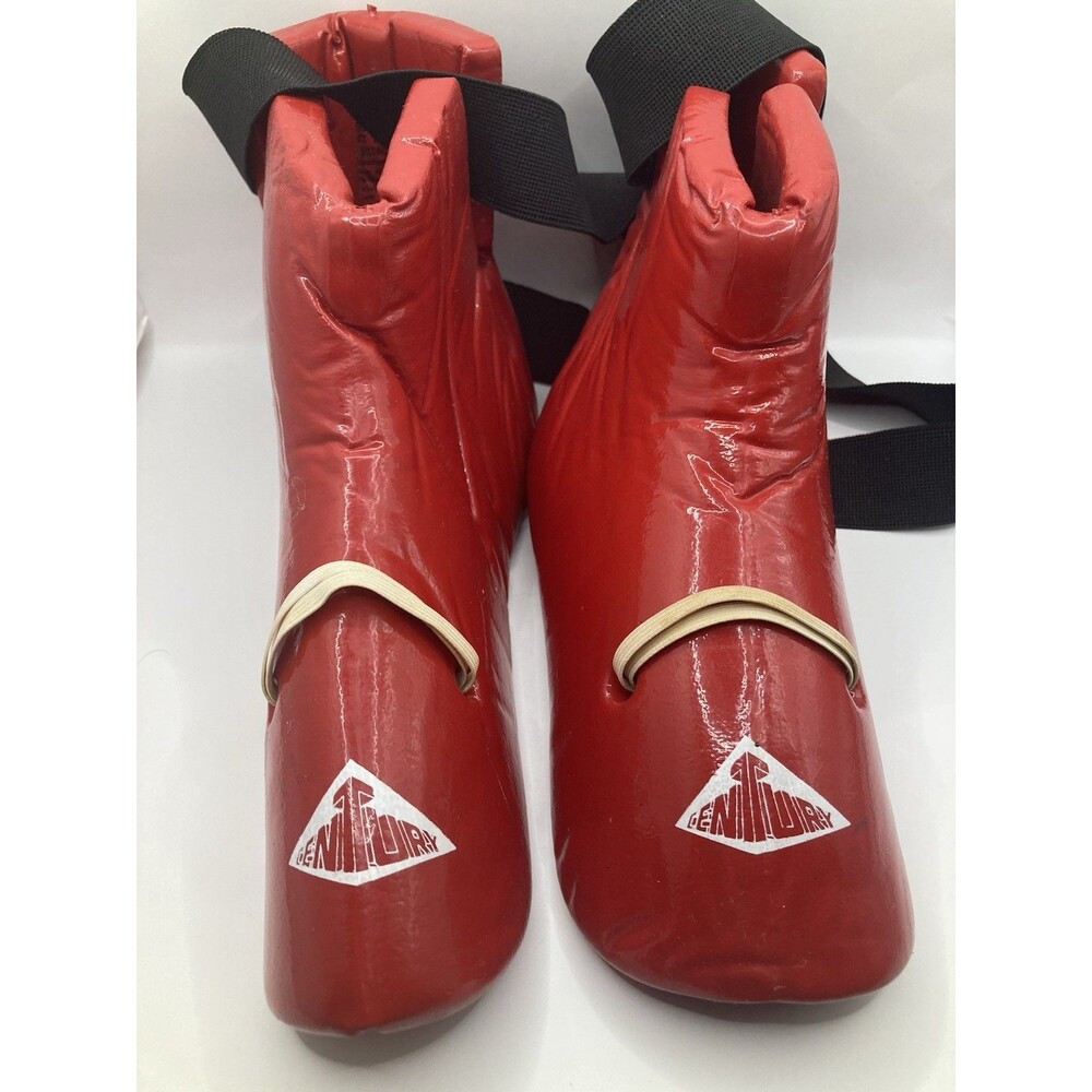 Mens Size 7/8 Century Red Foam Sparring Shoes Tae Kwon Do Karate